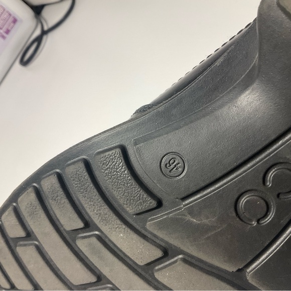 Men’s Gortex (waterproof) Black Ecco Slip on Dressy/Casual Shoe. Size 46/12-12.5 - Picture 6 of 7